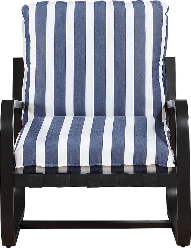 Kivoli Blue Outdoor Arm Chair - Thumbnail - Image 4