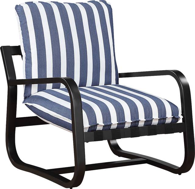 Kivoli Blue Outdoor Arm Chair - Thumbnail - Image 1