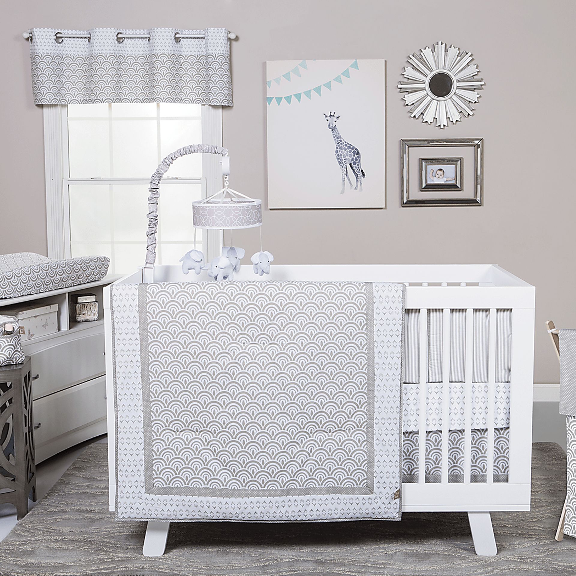 Kizzy Gray 3 Pc Baby Bedding Set - Image 1