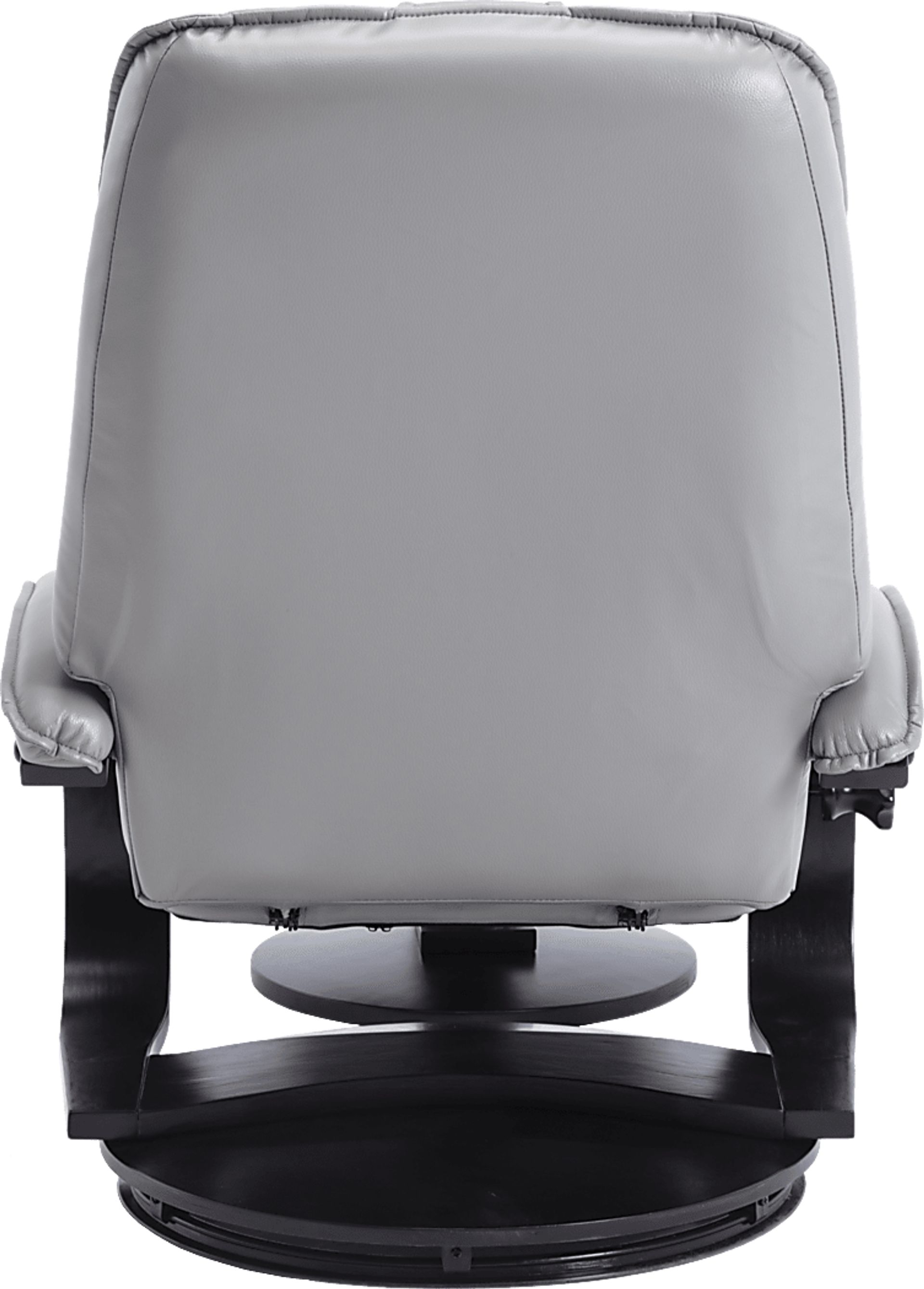 Klahowya Light Gray Recliner and Ottoman - Image 7