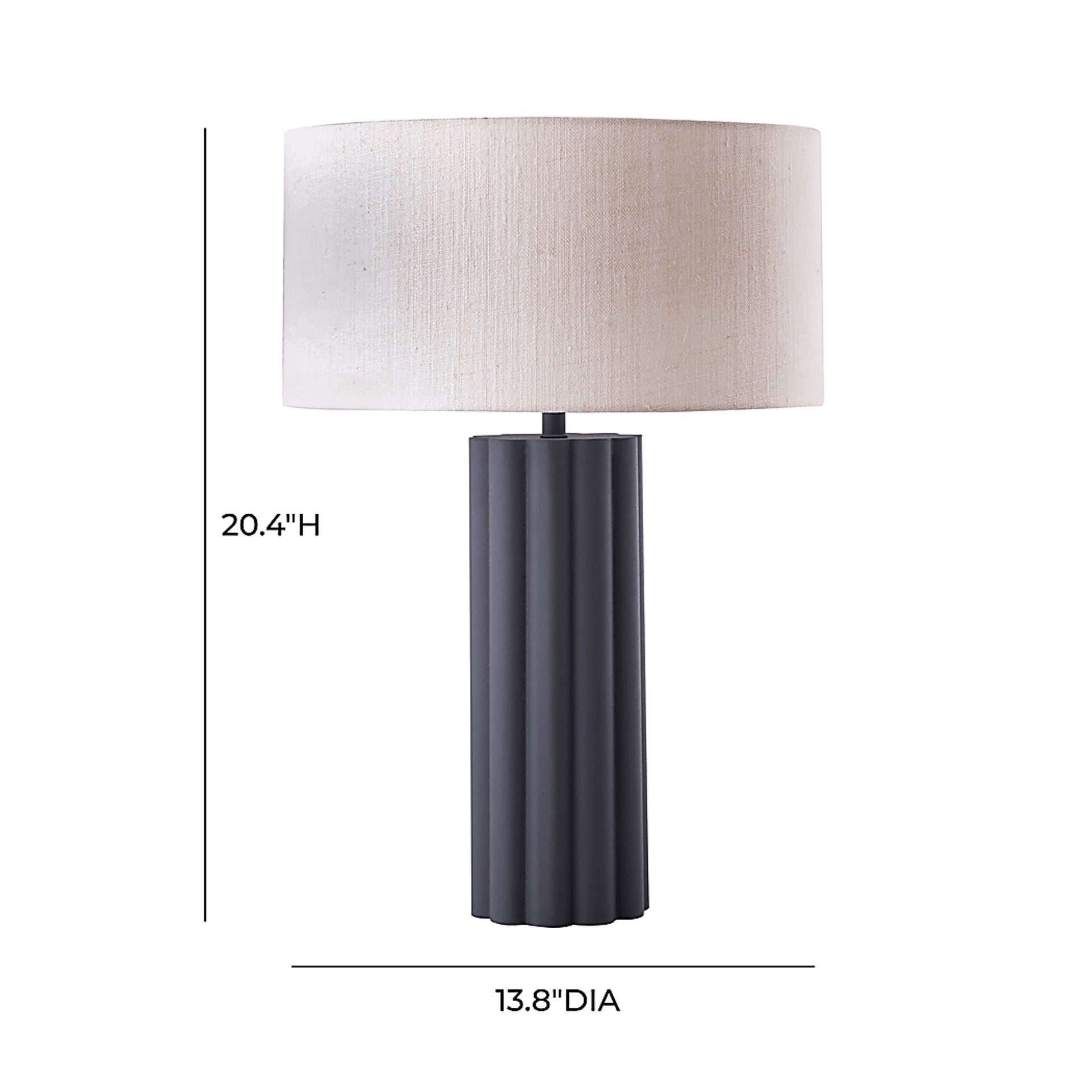 Klauda Gray Table Lamp - Image 8