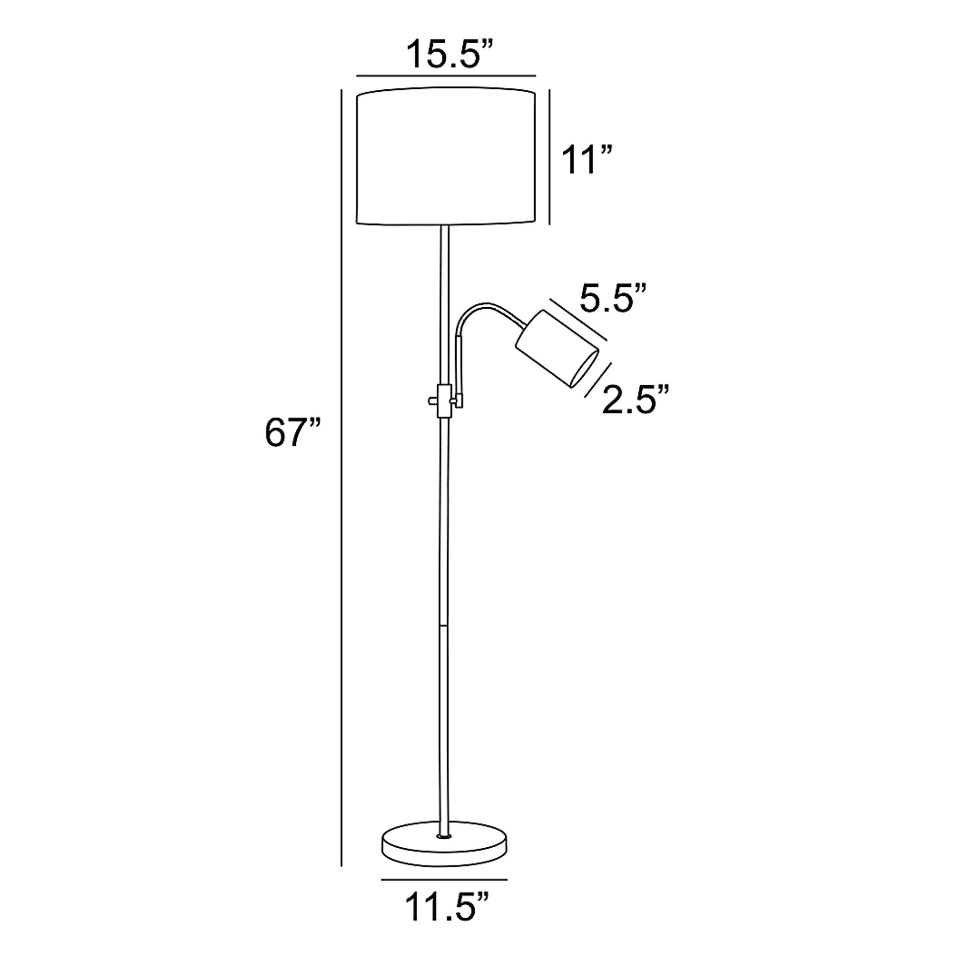 Klebba Reef Brass Floor Lamp - Image 4