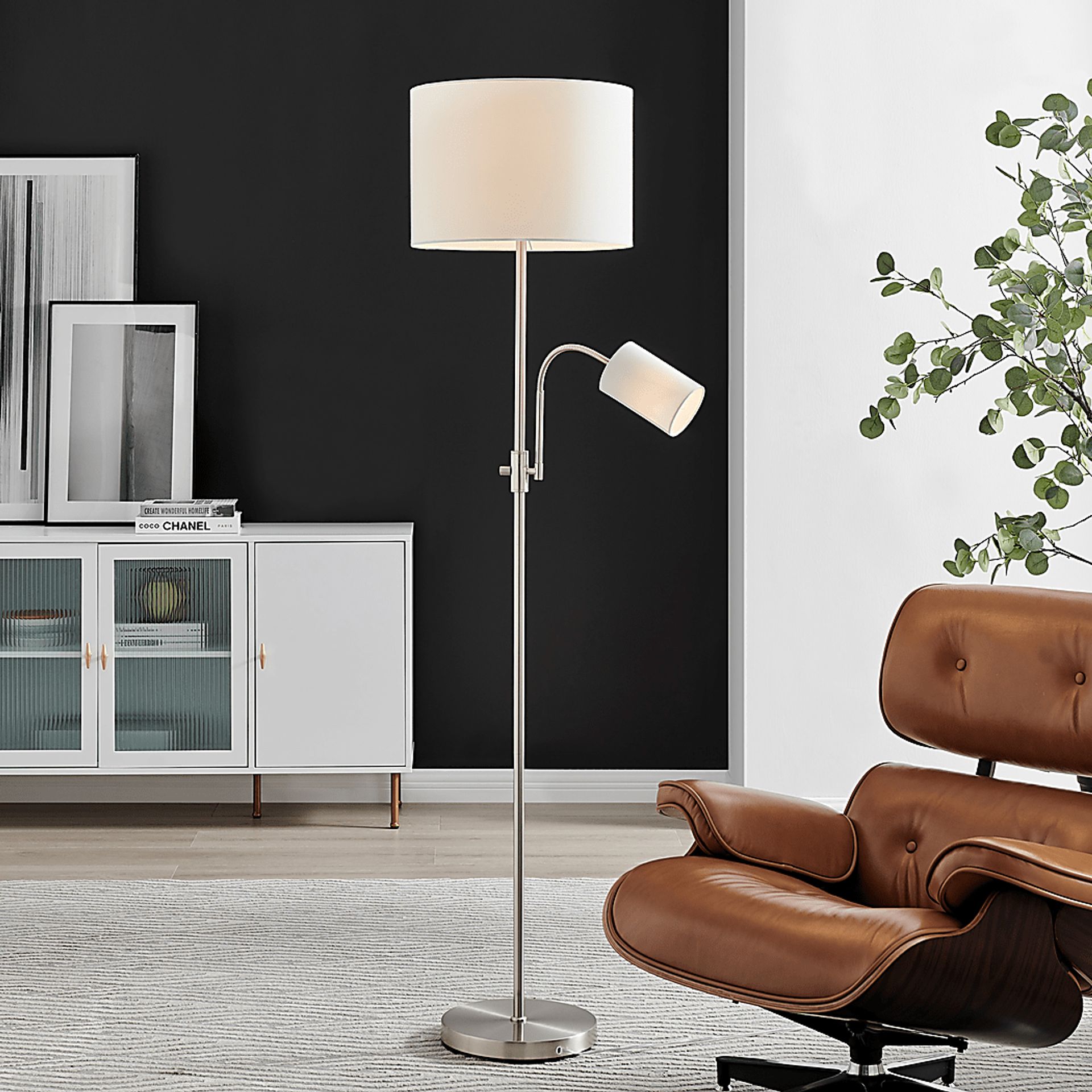 Klebba Reef Nickel Floor Lamp - Image 2