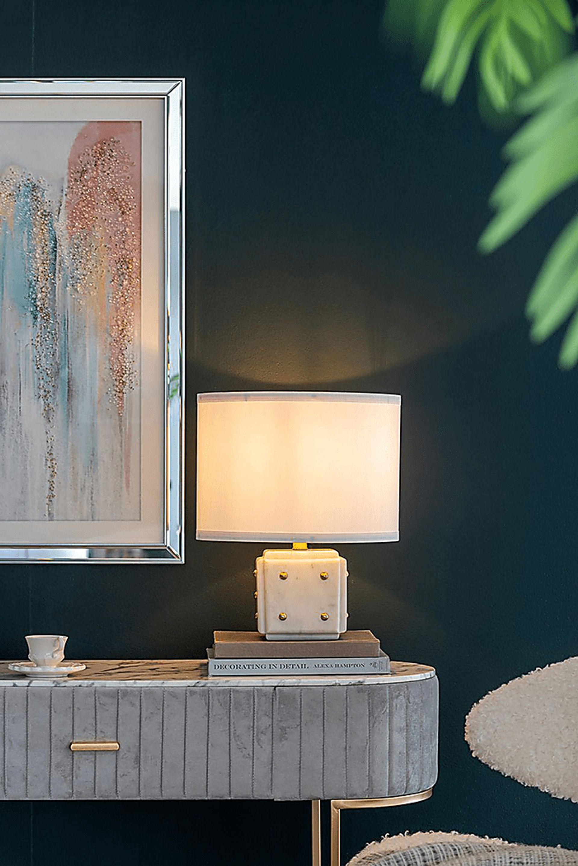 Klinger Shade White Lamp - Image 3