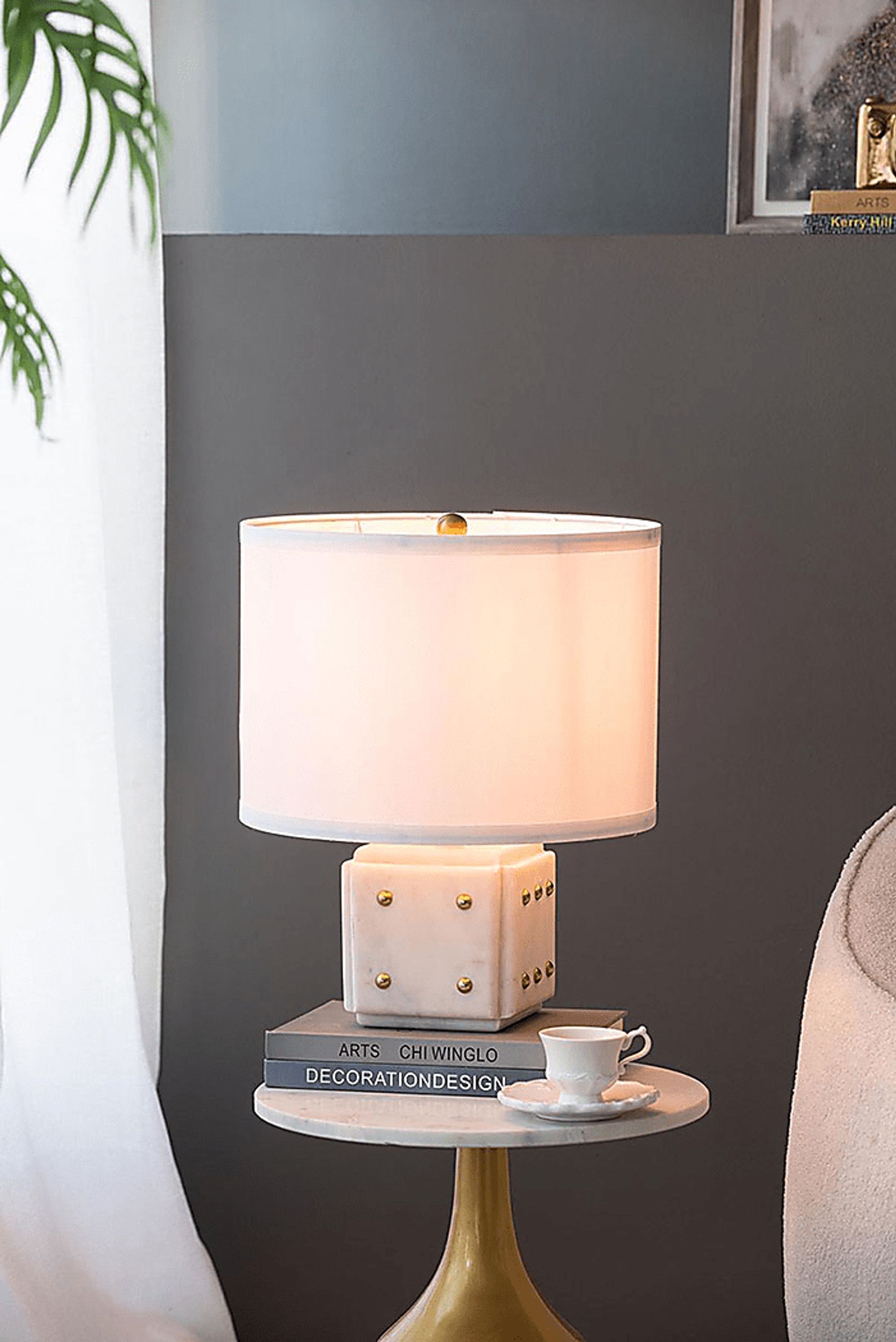 Klinger Shade White Lamp - Image 9