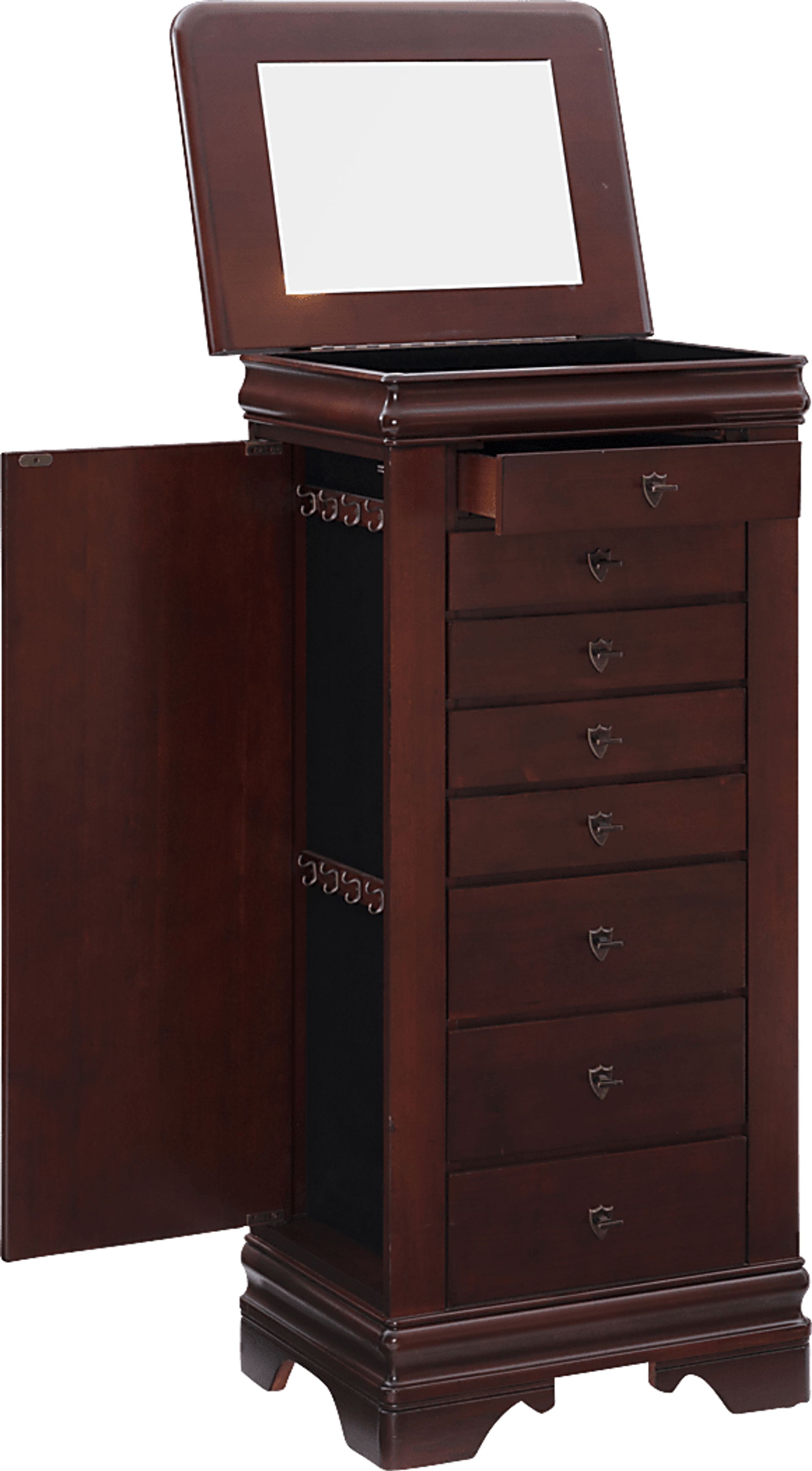 Klingle Cherry Jewelry Armoire - Image 7
