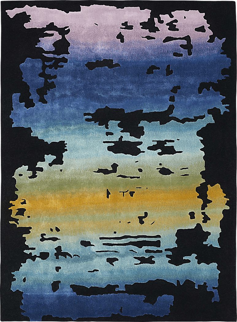 Knaod Black/Multi 5'6 x 7'5 Rug