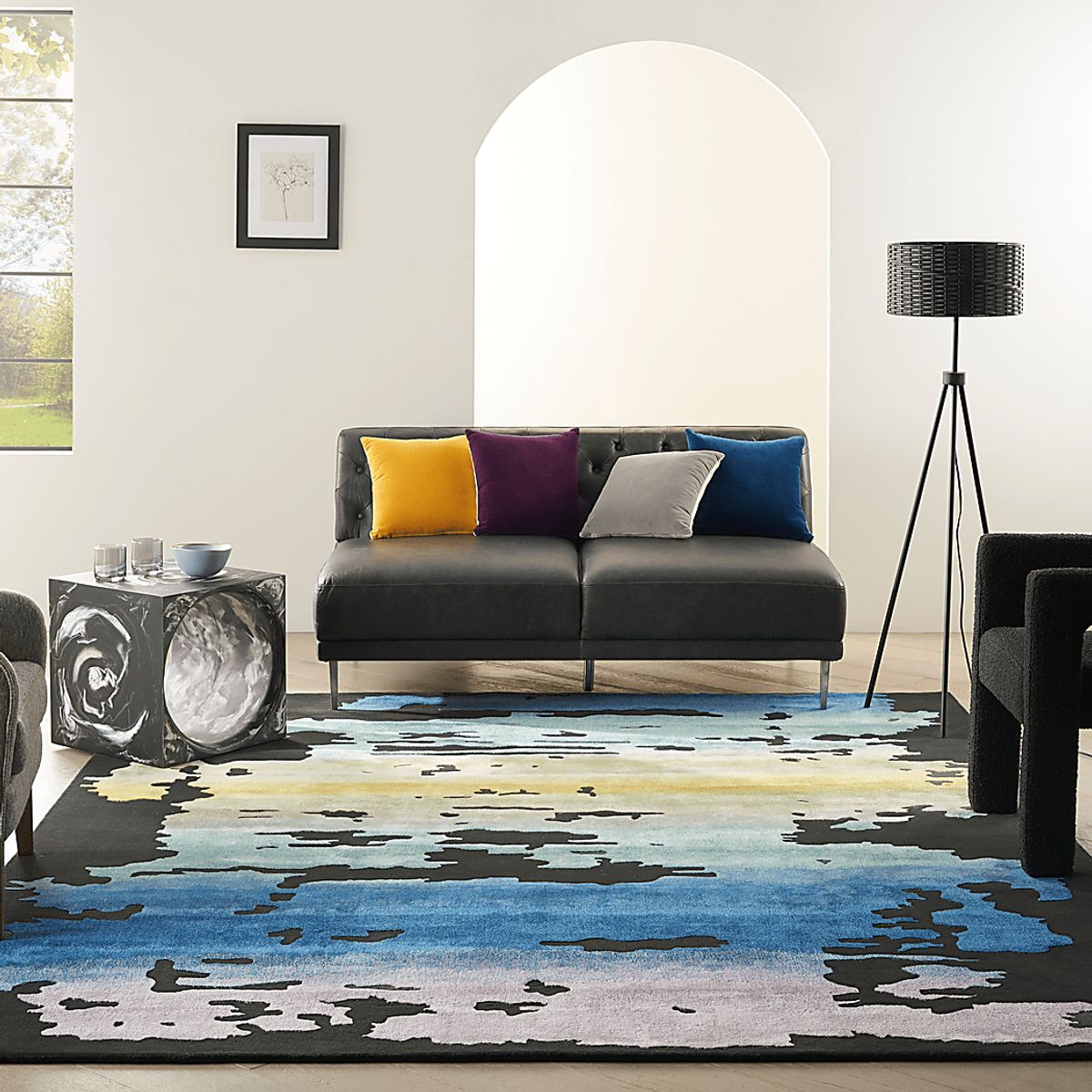 Knaod Black,Multi Rugs | Rooms to Go