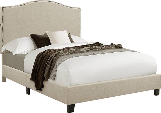 Kneeland Beige Queen Bed - Thumbnail - Image 1