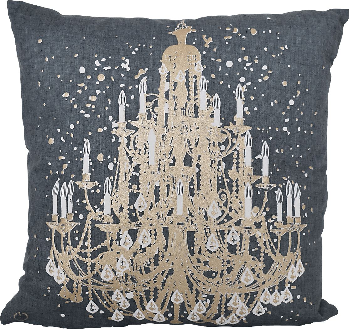 Knightsridge Gray Throw Pillow