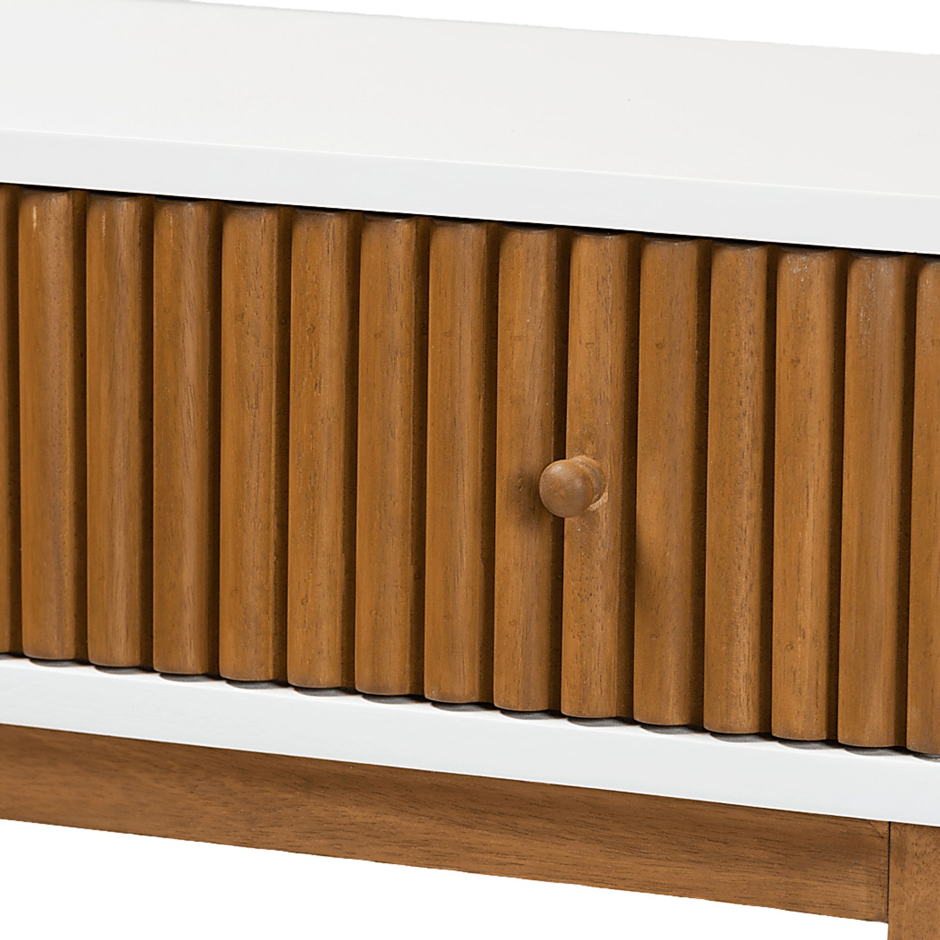 Knittles White Sofa Table - Image 6