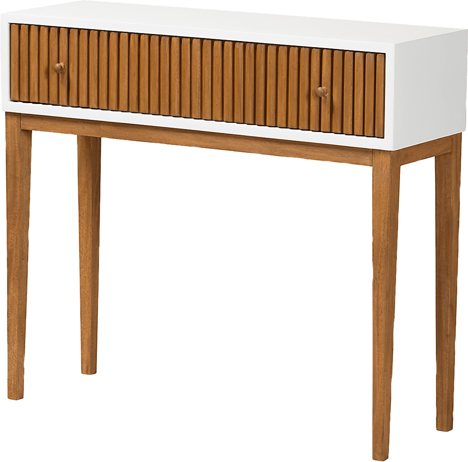 Knittles White Sofa Table - Image 1