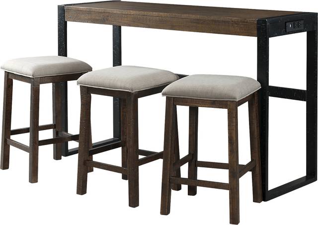 Knobdale Brown Bar Table Set - Thumbnail - Image 14