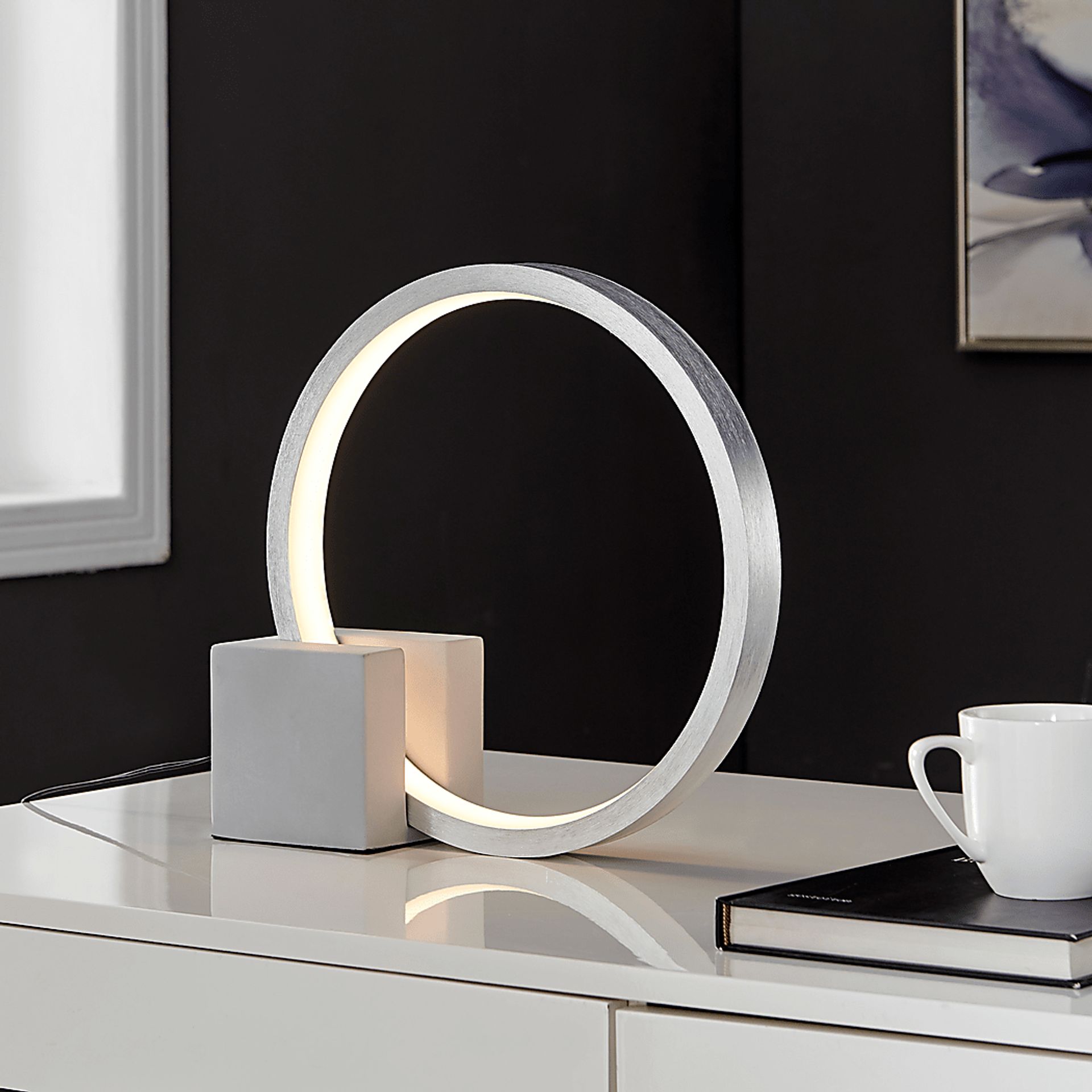 Knoll Bend Gray Lamp - Image 2