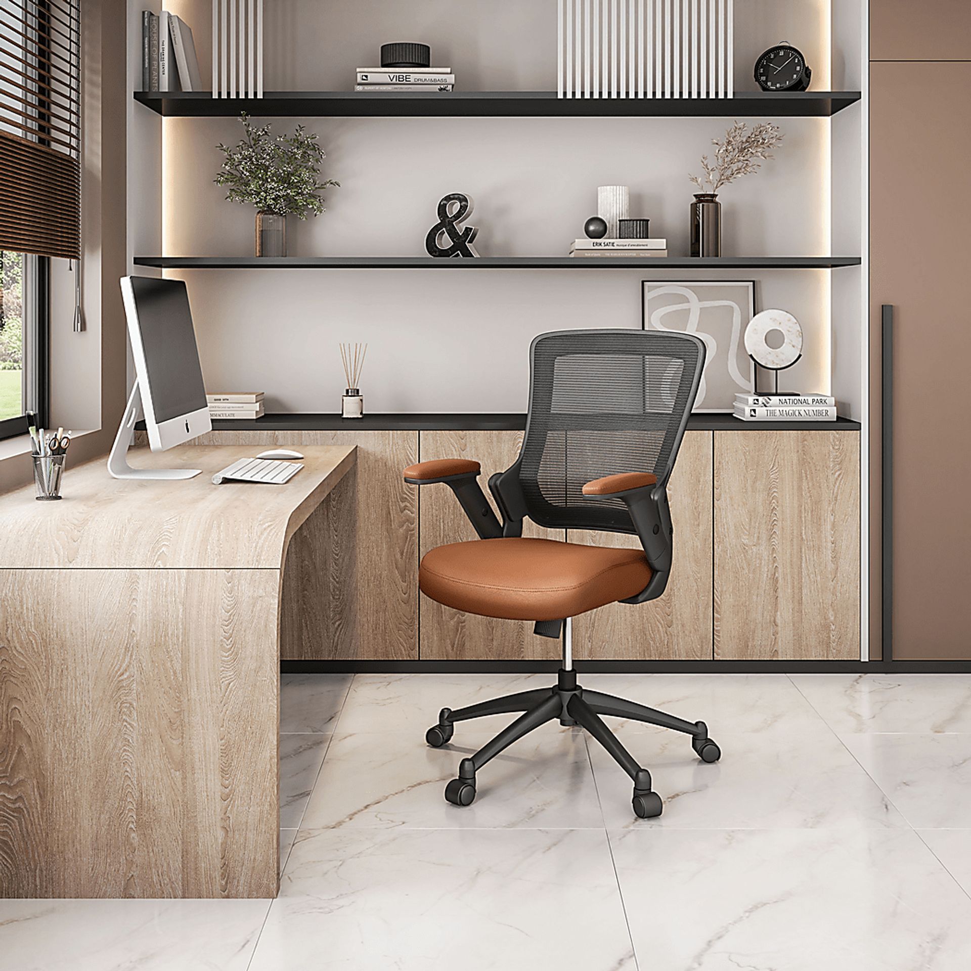 Koale Brown/Black Office Chair - Image 2