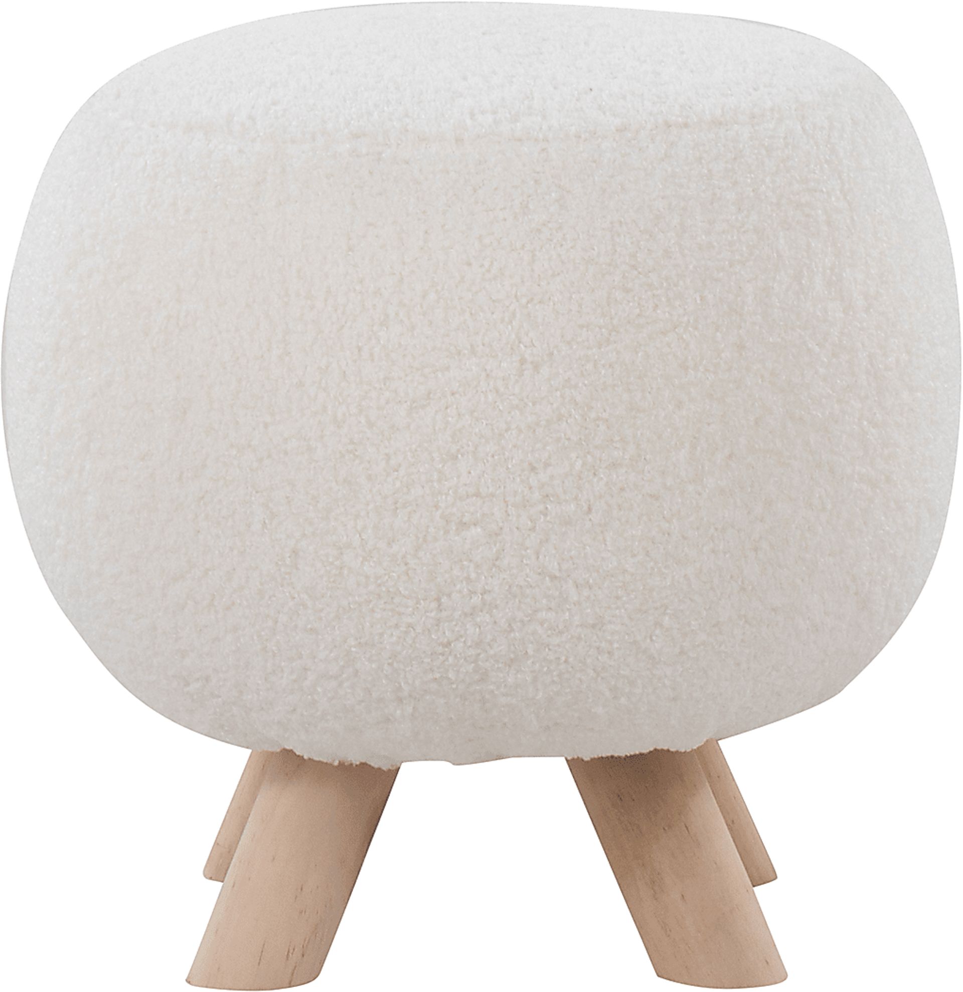 Koblentz White Accent Ottoman - Image 2