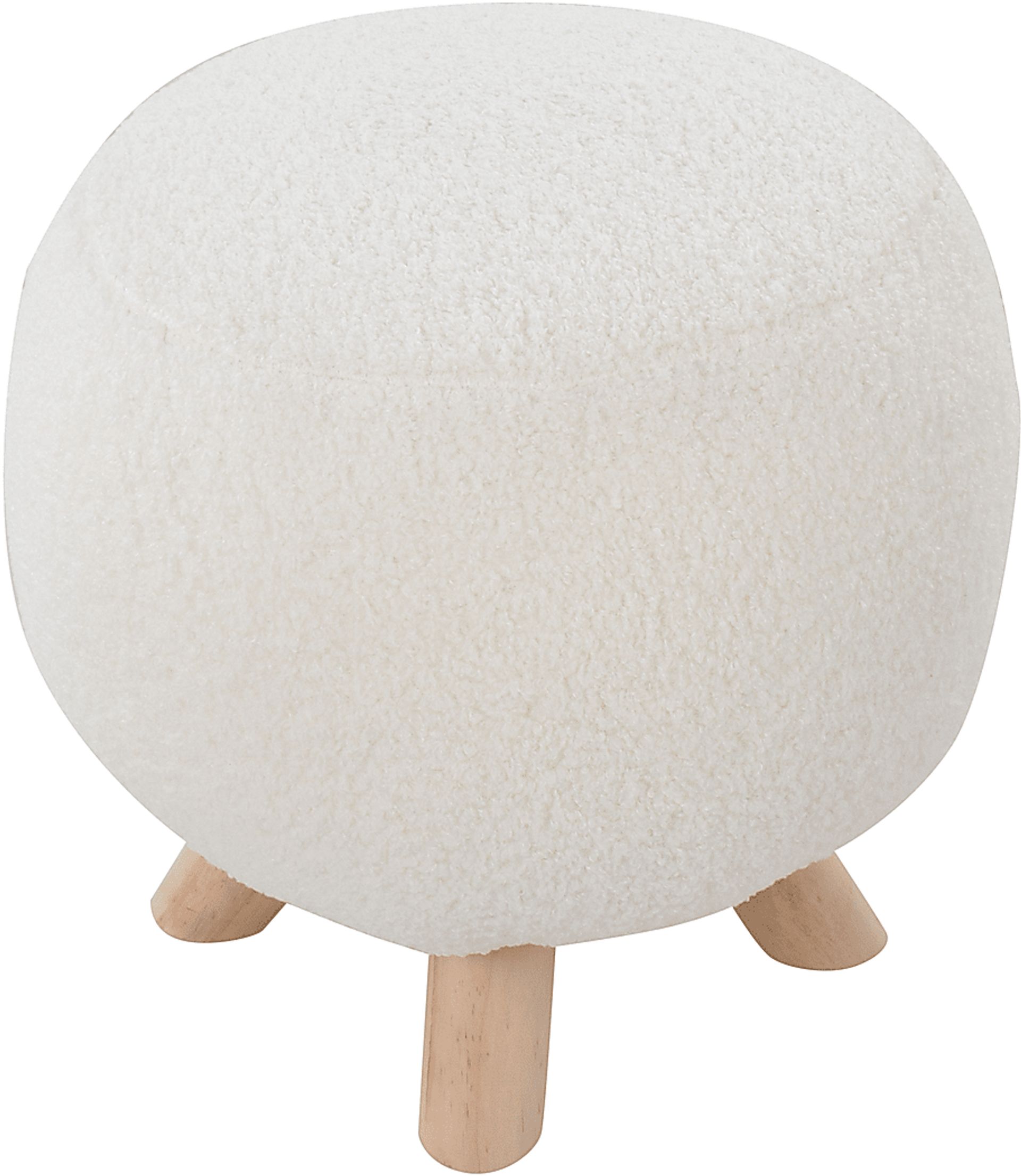Koblentz White Accent Ottoman - Image 3