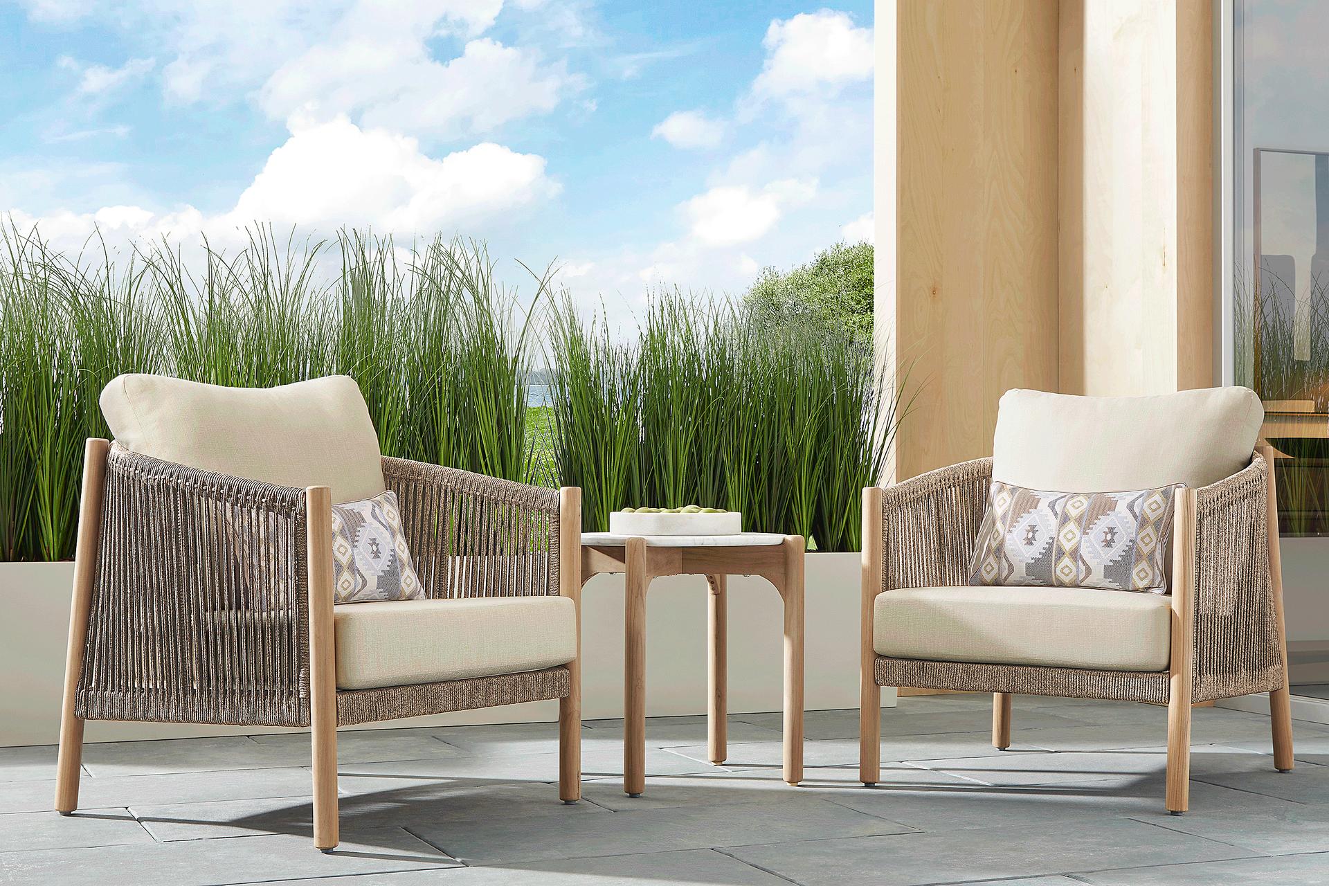 Koda Beige 3 Pc Outdoor Chat Set