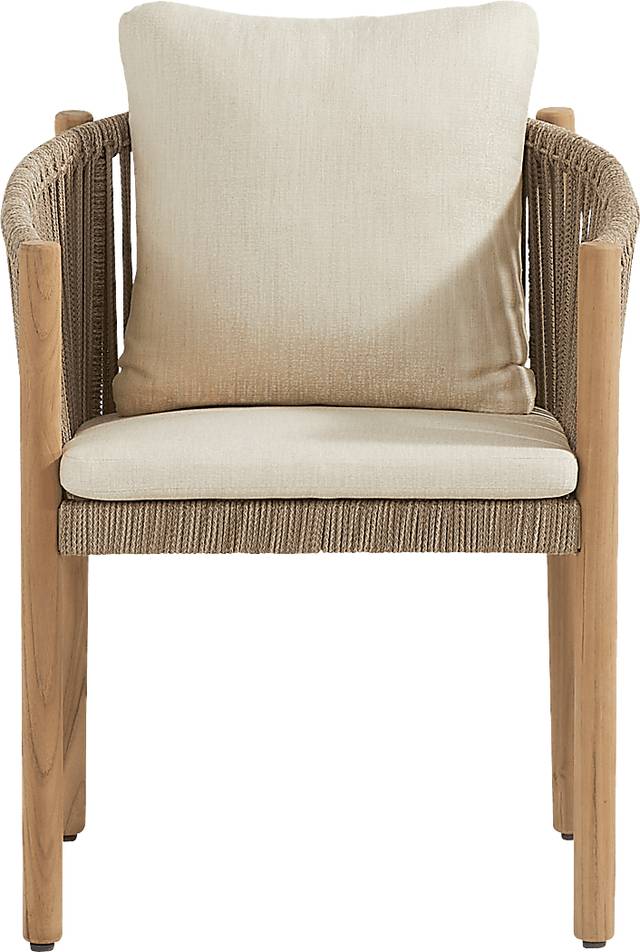Koda Beige Outdoor Arm Chair - Thumbnail - Image 2