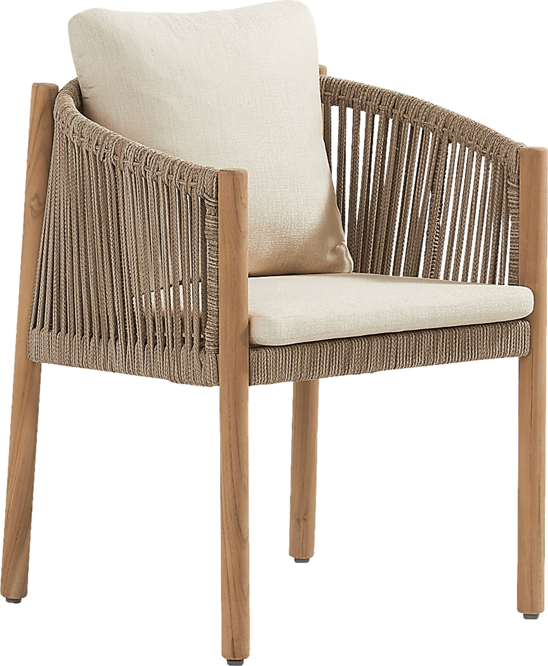 Koda Beige Outdoor Arm Chair - Image 1