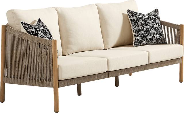 Koda Beige 3 Pc Outdoor Seating Set - Thumbnail - Image 3