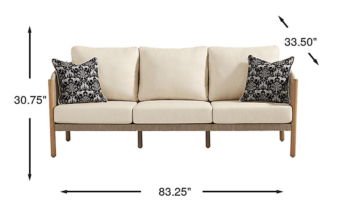 Koda Beige Outdoor Sofa