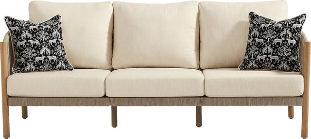 Koda Beige 3 Pc Outdoor Seating Set - Thumbnail - Image 2