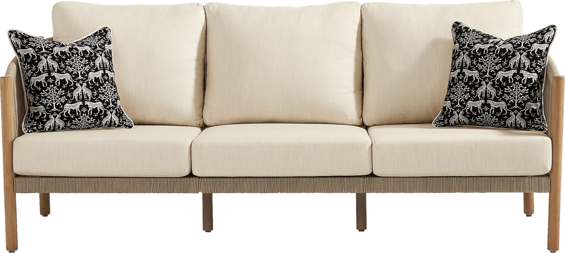 Koda Beige 3 Pc Outdoor Seating Set - Image 2
