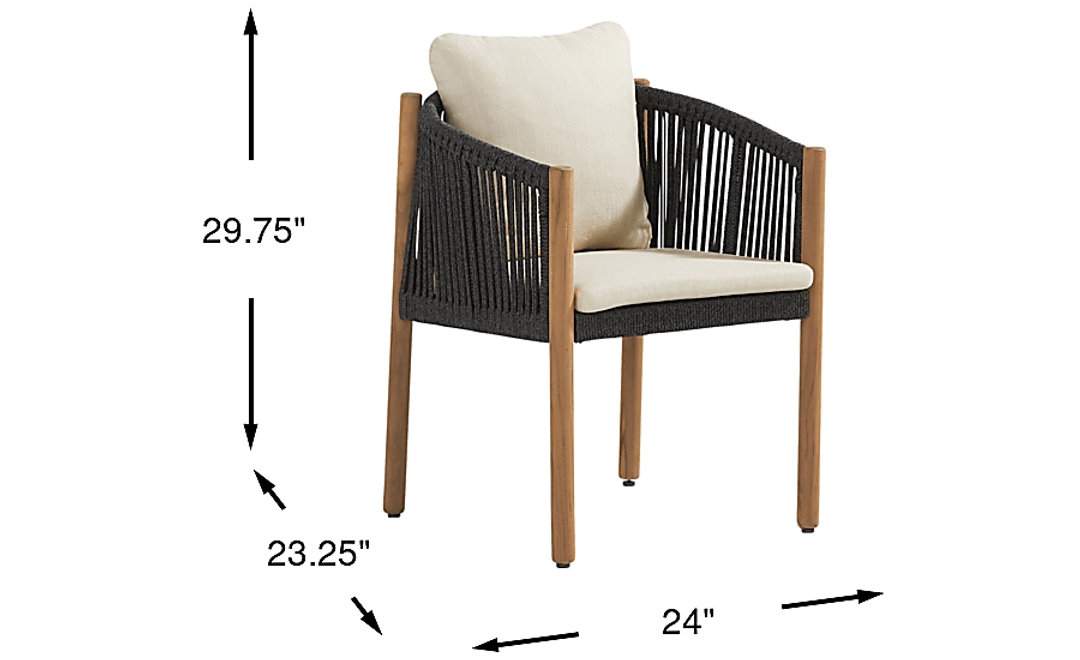 Koda Charcoal Outdoor Arm Chair