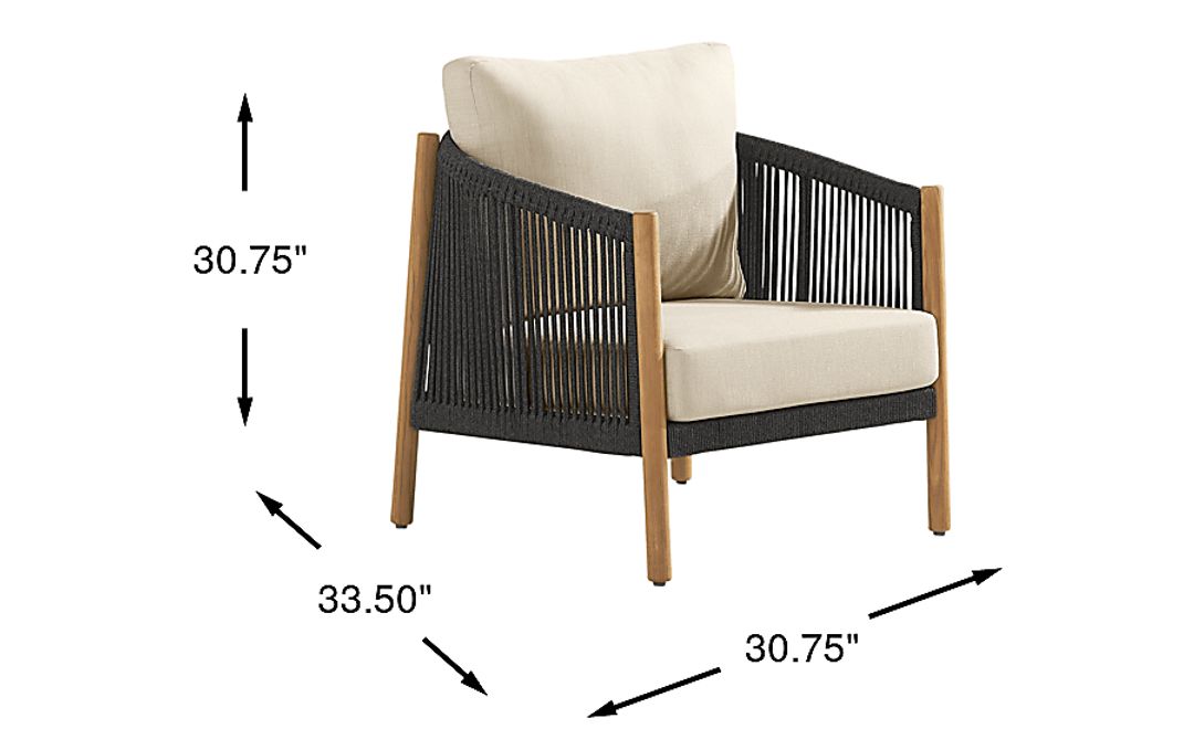 Koda Charcoal Outdoor Club Chair