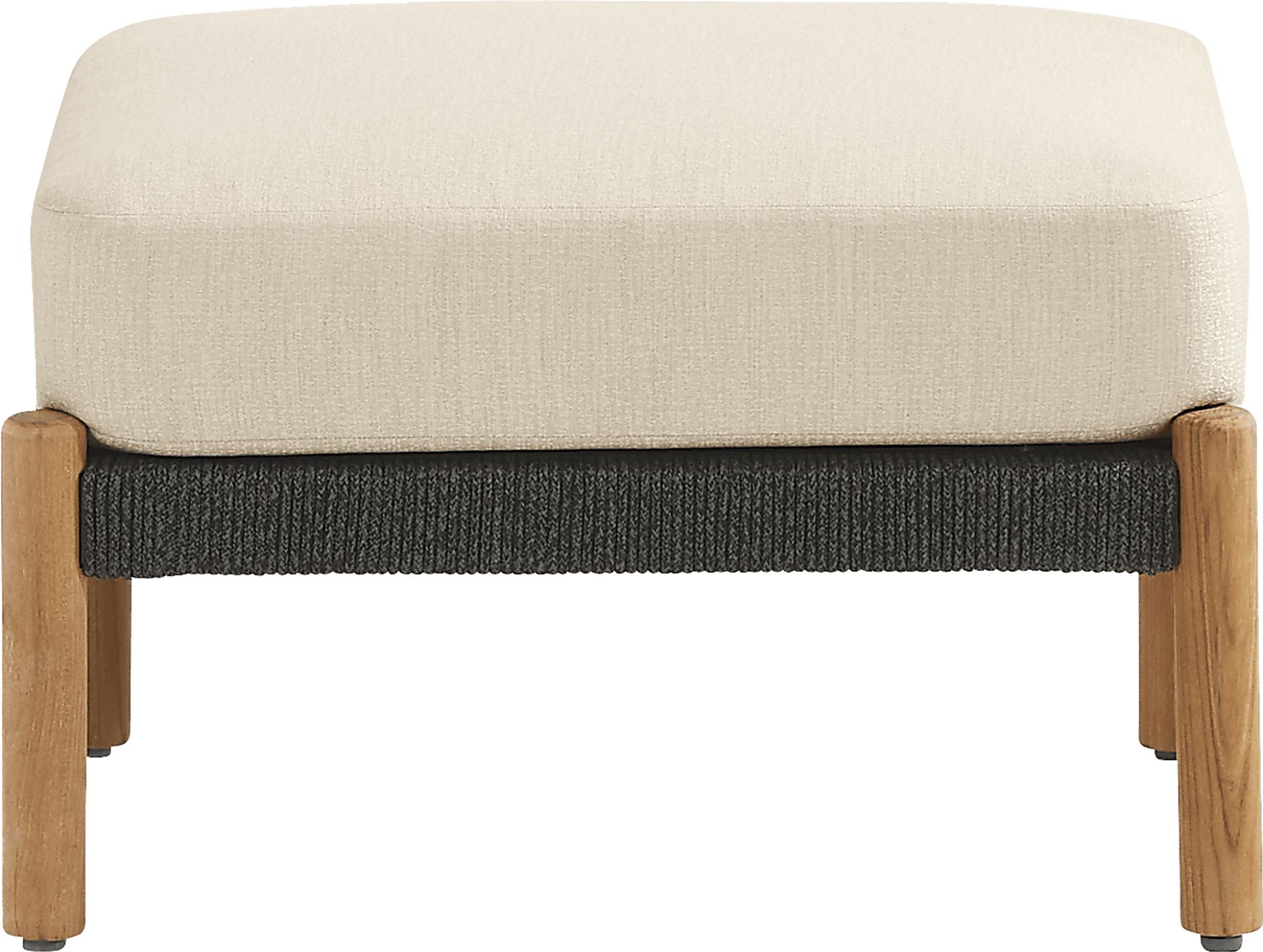 Koda Charcoal Outdoor Ottoman - Image 2