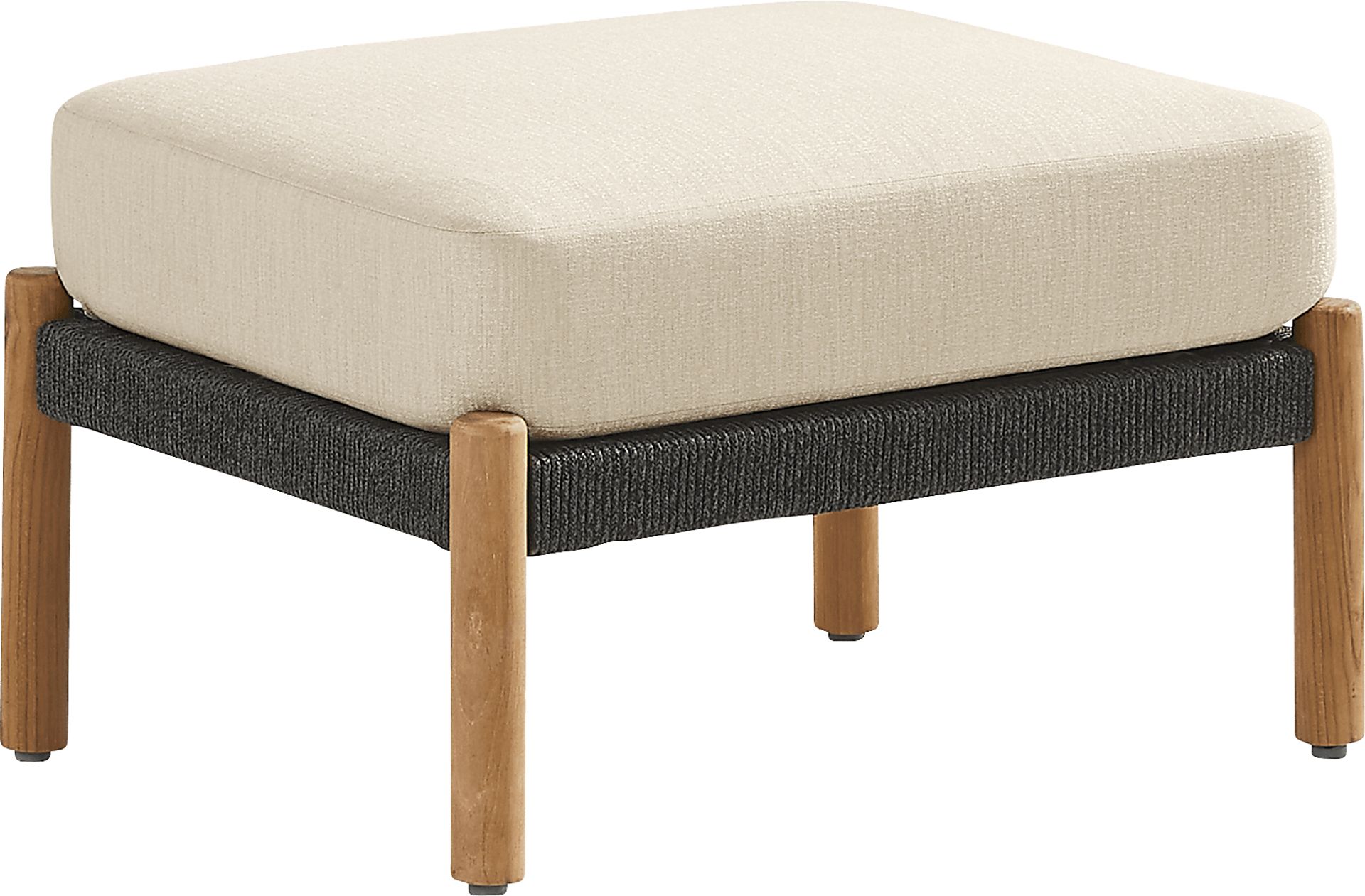Koda Charcoal Outdoor Ottoman - Image 1
