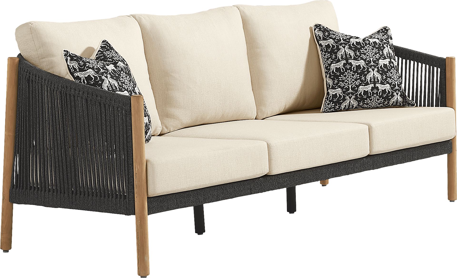 Koda Charcoal 3 Pc Outdoor Seating Set - Image 3