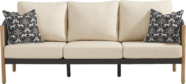 Koda Charcoal 3 Pc Outdoor Seating Set - Thumbnail - Image 2