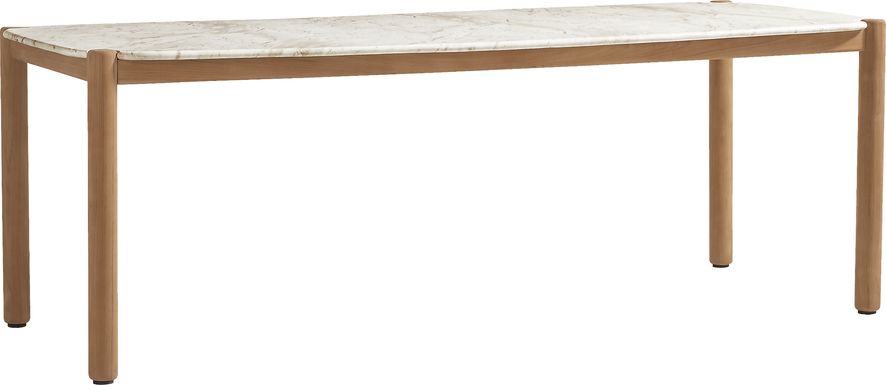 Koda White 86 in. Outdoor Dining Table