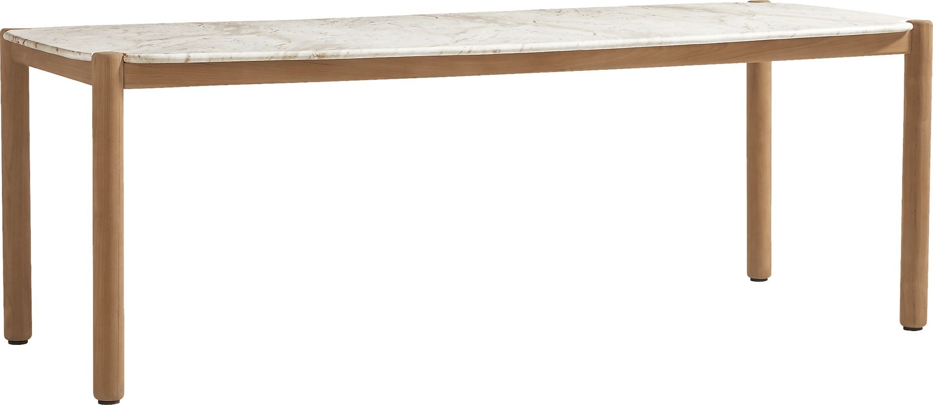 Koda White 86 in. Outdoor Dining Table - Image 1