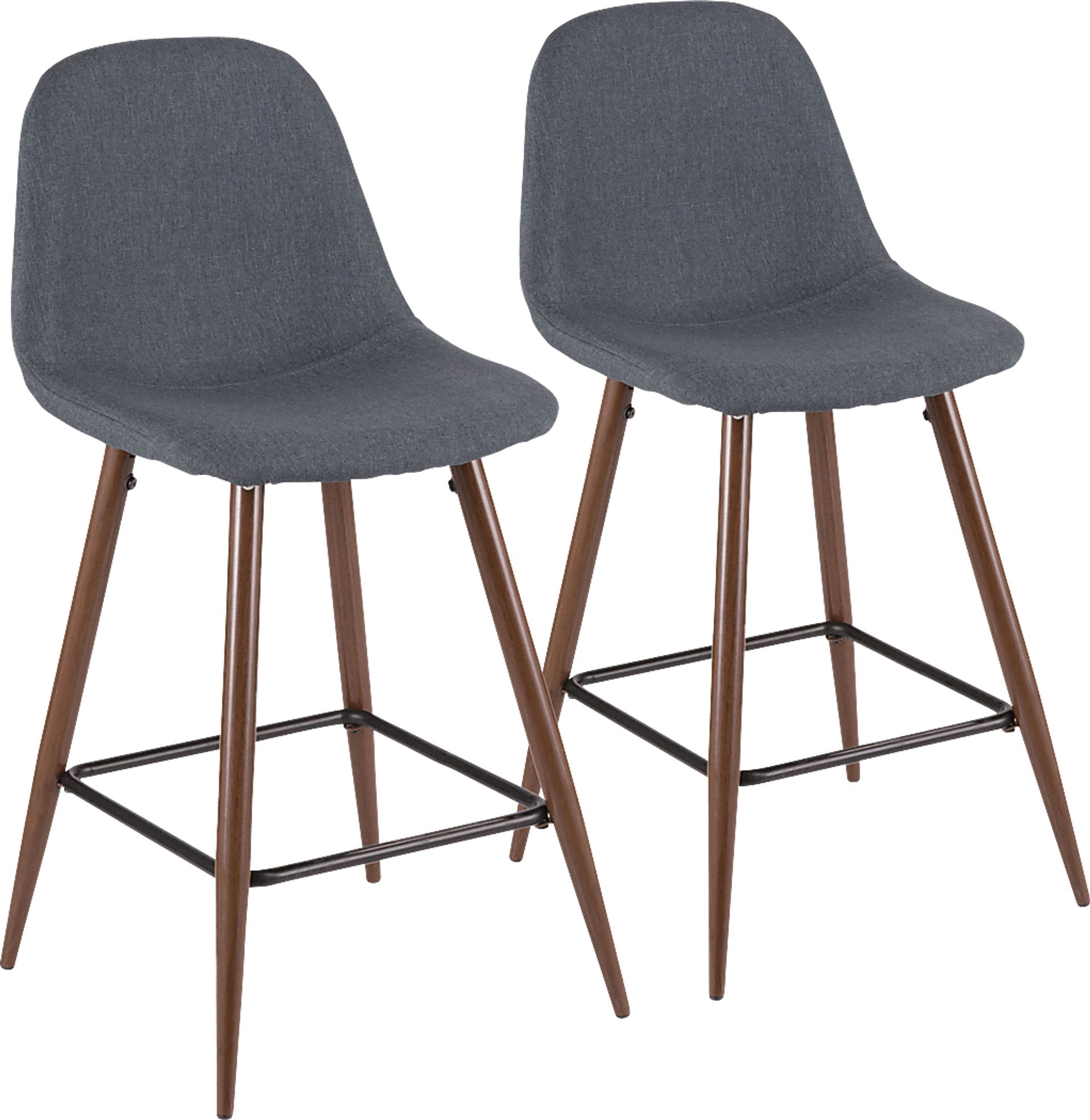 Kokai Blue Counter Height Stool (Set of 2) - Image 1
