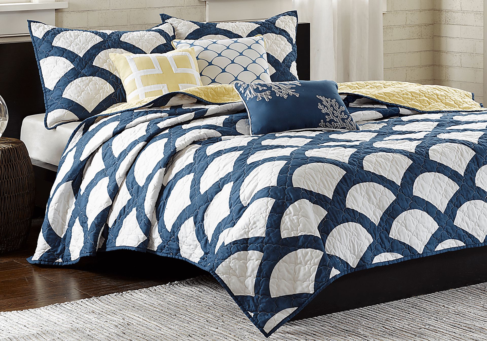 Kokomo Blue 6 Pc King Coverlet Set - Image 1