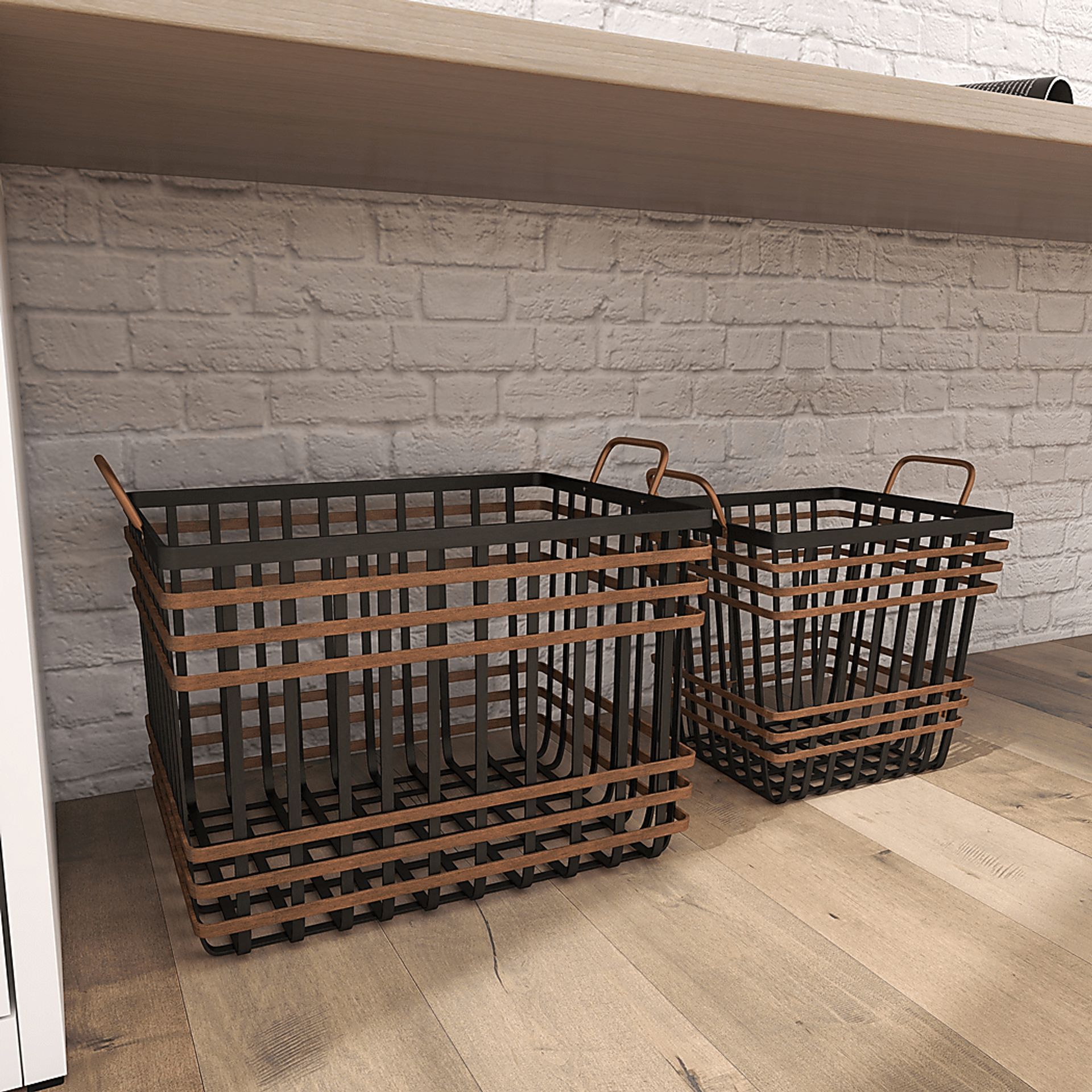 Kolb Black Basket, Set of 2 - Image 10