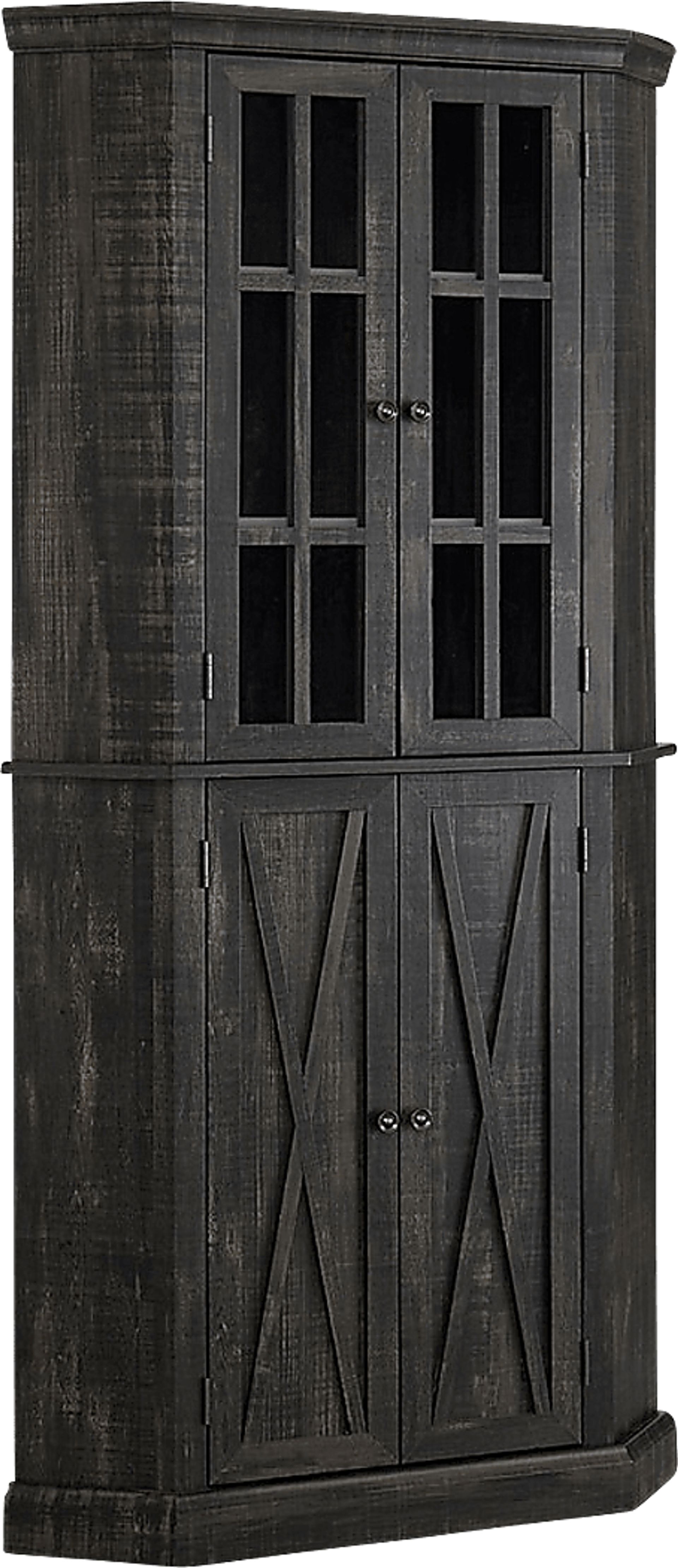 Kolman Charcoal Bar Cabinet - Image 1