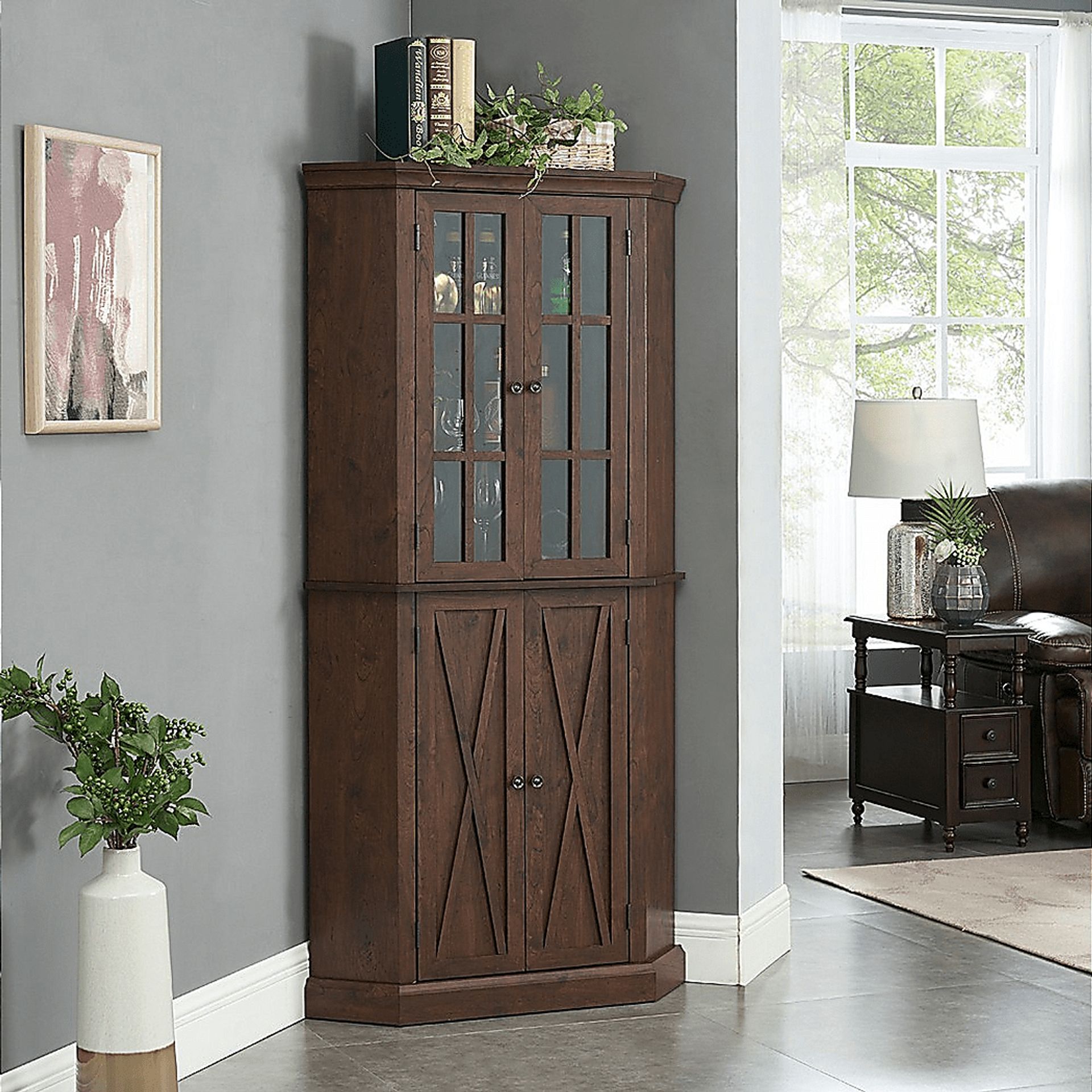 Kolman Mahogany Bar Cabinet - Image 7