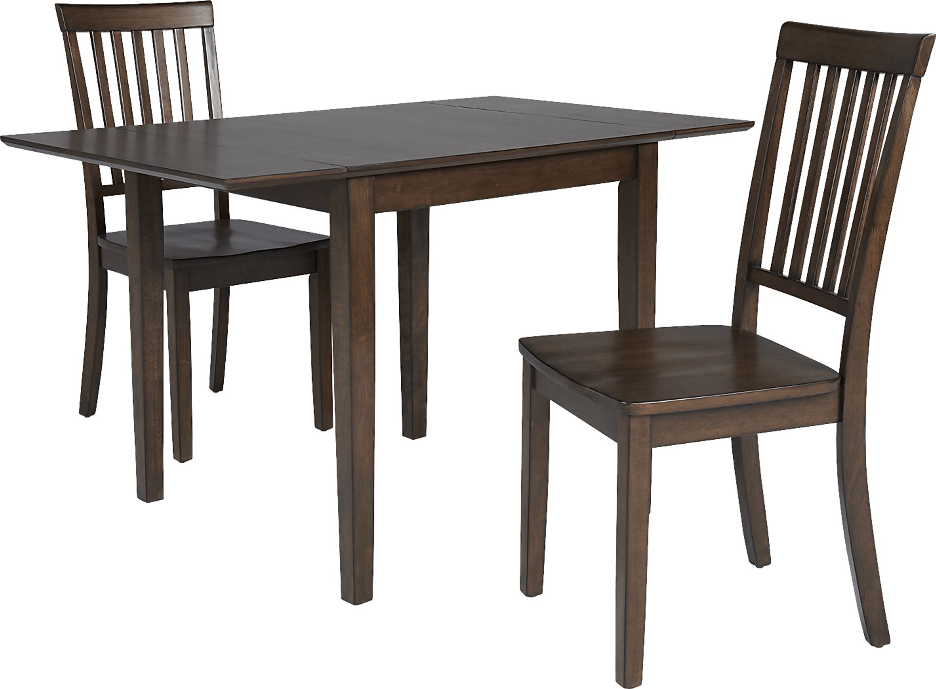 Koluder Brown Drop Leaf Dining Table w/ 2 Dining Chairs - Image 1