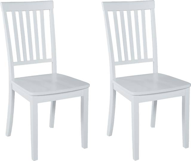 Koluder White Dining Chair, Set of 2 - Thumbnail - Image 1
