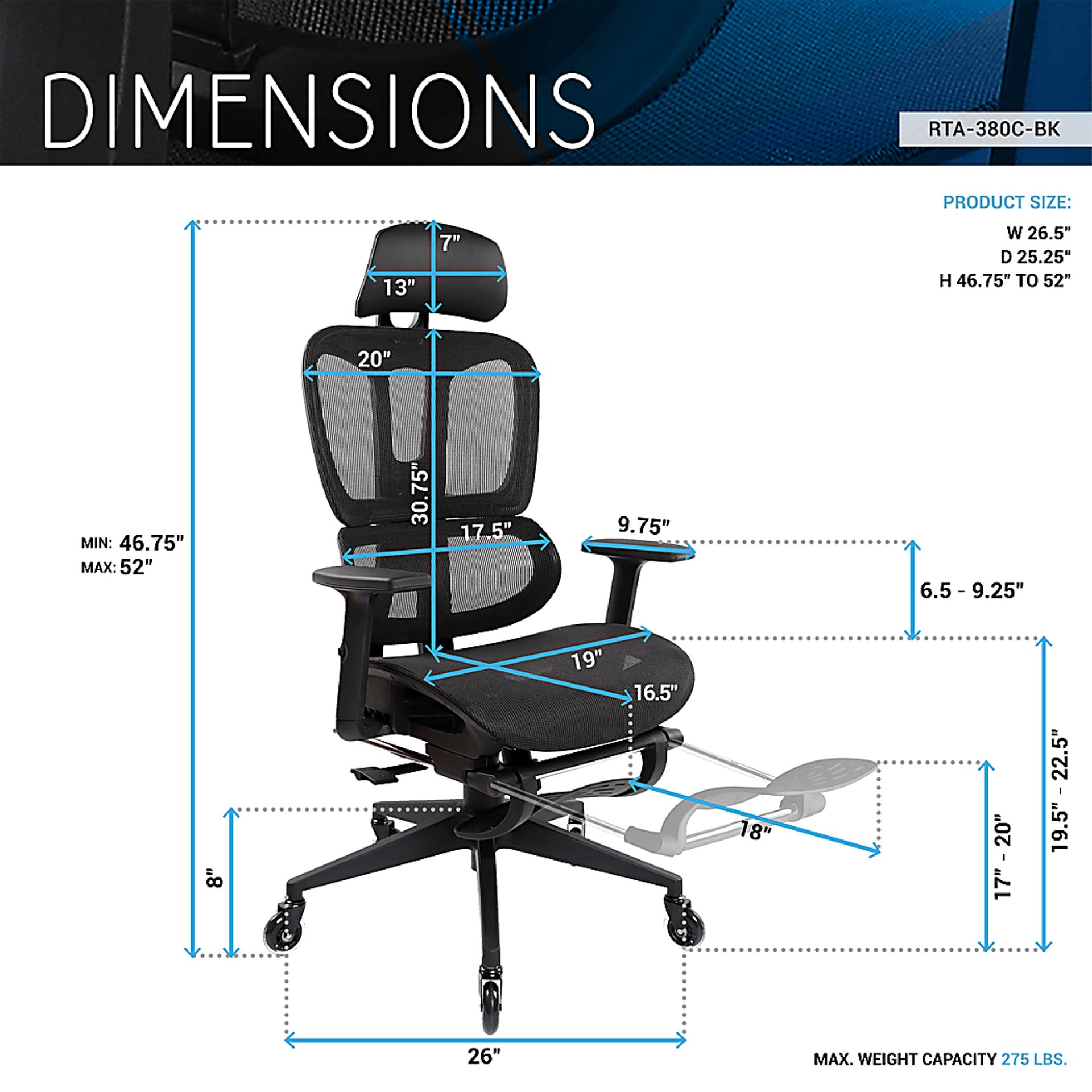 Konai Black Gaming Chair - Image 5
