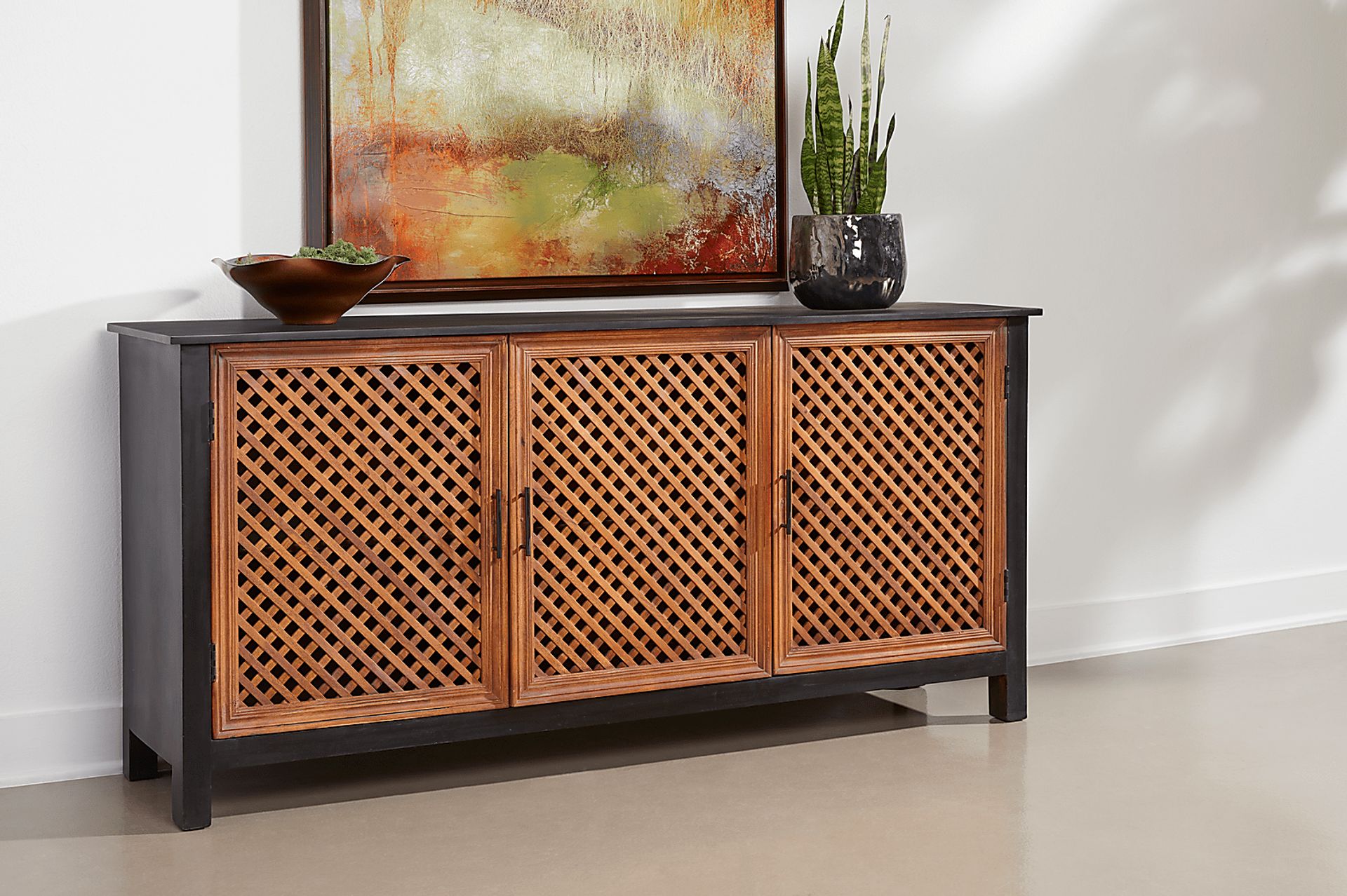 Koneman Black Credenza - Image 2