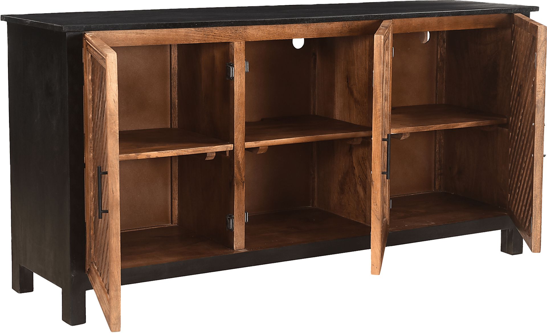 Koneman Black Credenza - Image 4