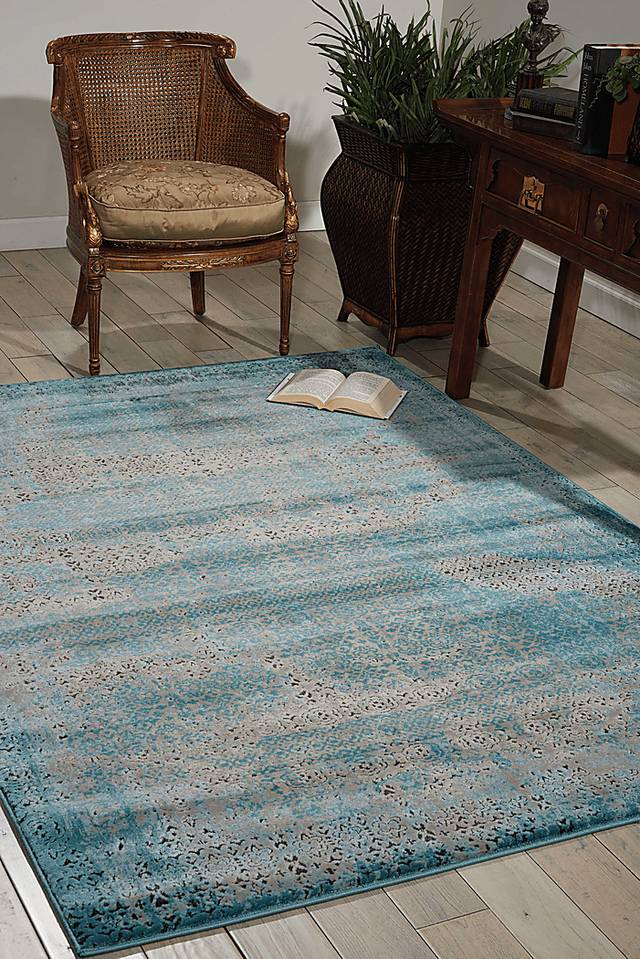 Konnie Blue 7'10 x 10'6 Rug - Thumbnail - Image 3