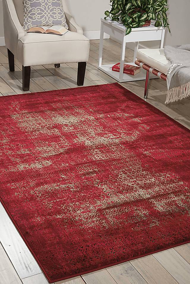 Konnie Red 5'3 x 7'4 Rug - Thumbnail - Image 2