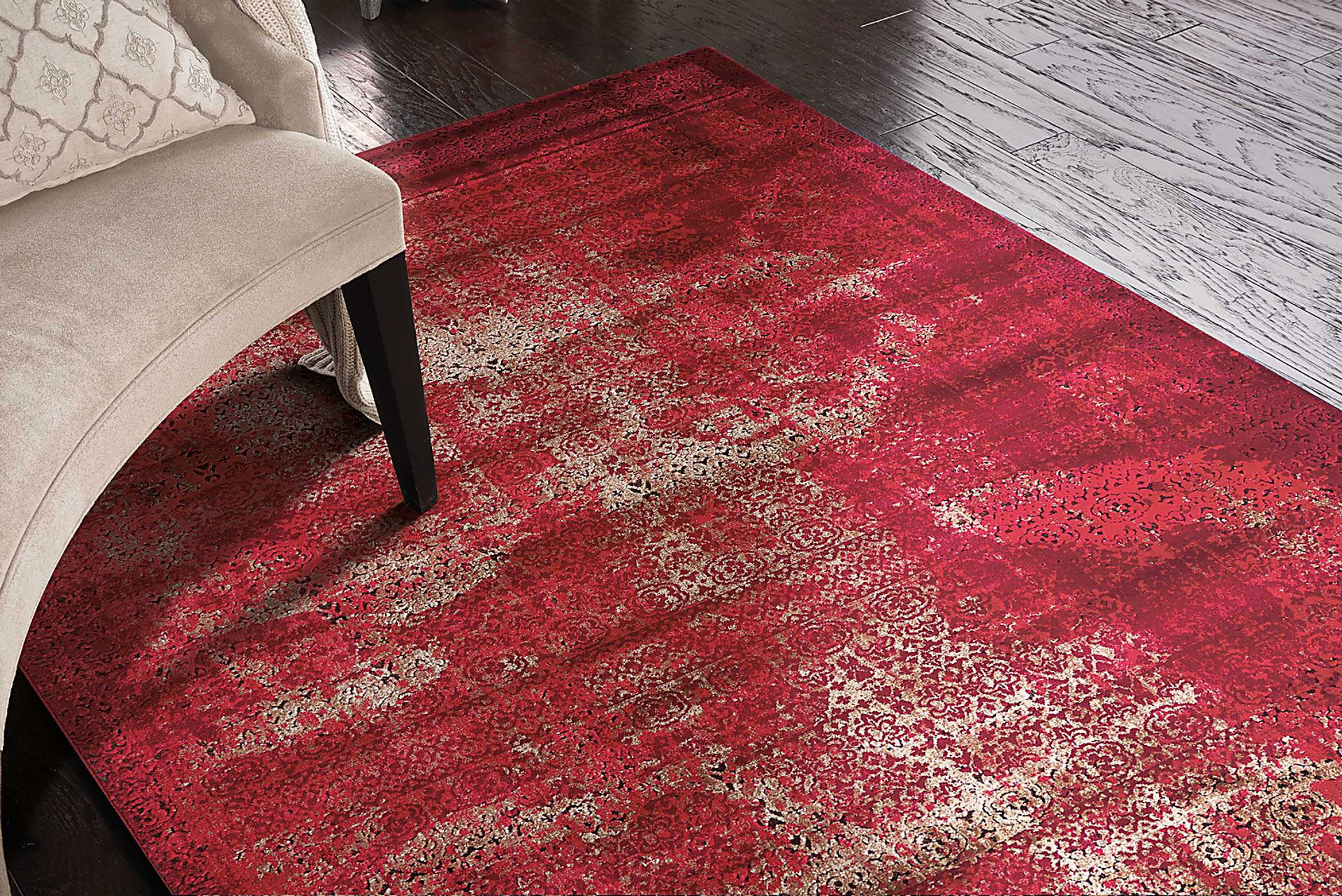 Konnie Red 5'3 x 7'4 Rug - Image 3