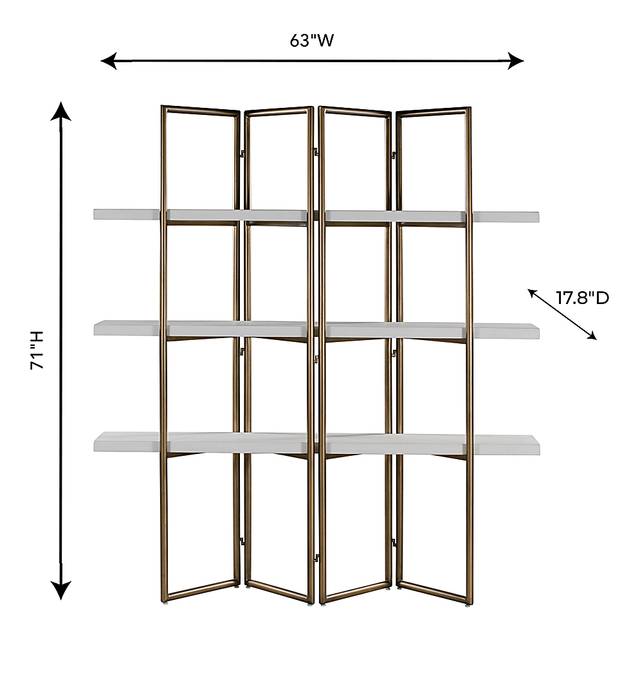 Kopella Brass Bookcase - Thumbnail - Image 8
